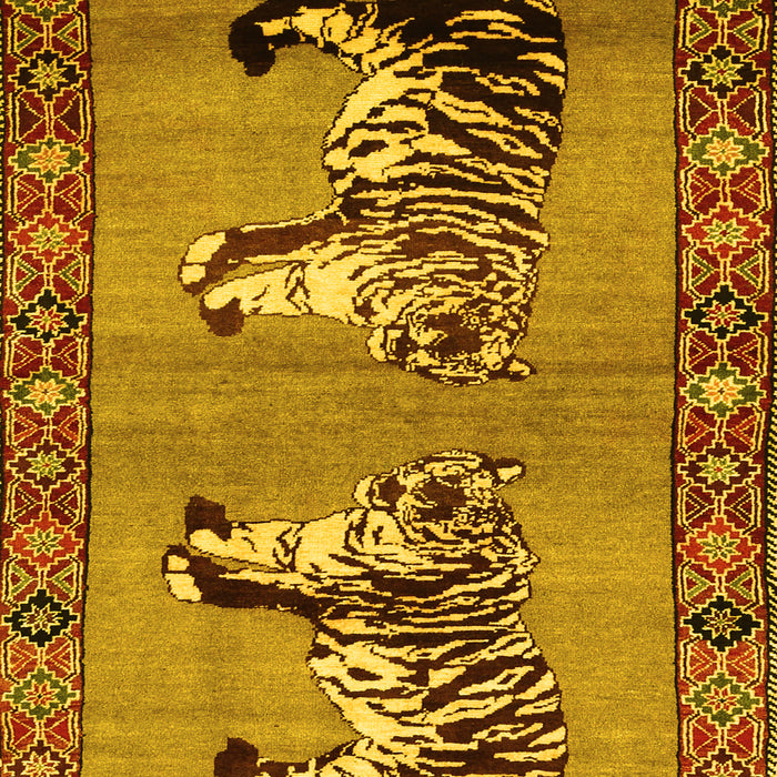 Persian Yellow Traditional Rug, tr1421yw