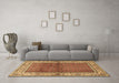 Machine Washable Persian Brown Traditional Rug in a Living Room,, wshtr1422brn