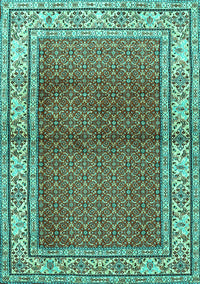 Persian Turquoise Traditional Rug, tr1422turq