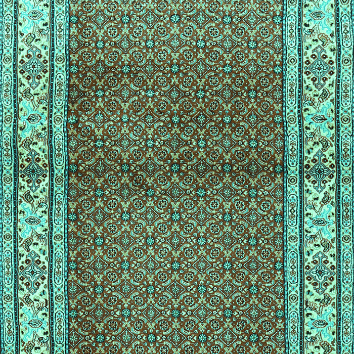 Machine Washable Persian Turquoise Traditional Area Rugs, wshtr1422turq