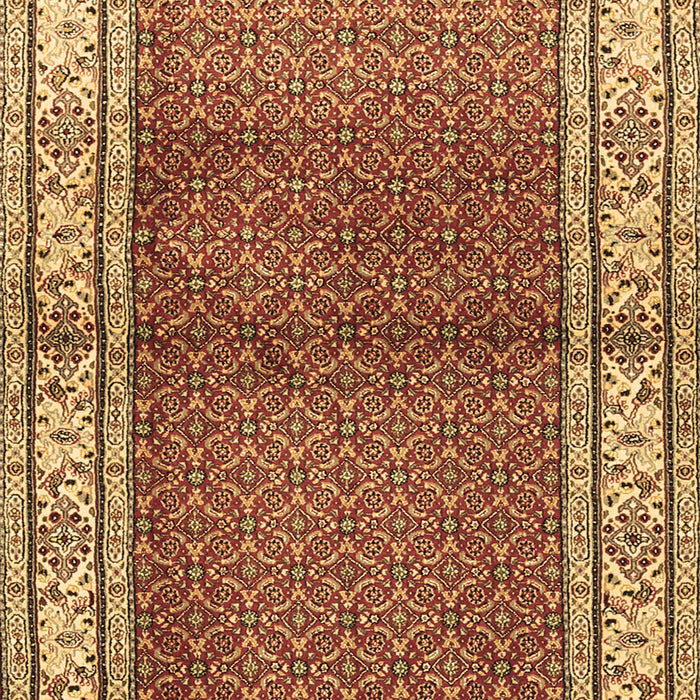 Machine Washable Persian Brown Traditional Rug, wshtr1422brn