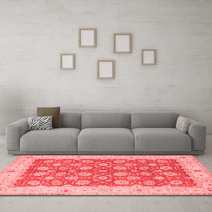Traditional Red Washable Rugs