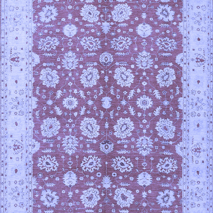 Machine Washable Oriental Blue Traditional Rug, wshtr1423blu