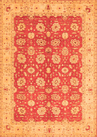 Oriental Orange Traditional Rug, tr1423org
