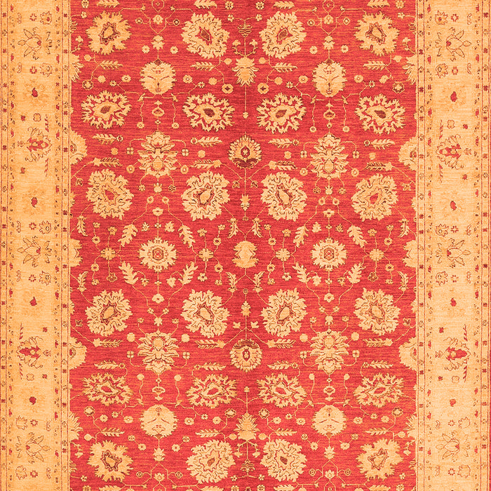 Oriental Orange Traditional Rug, tr1423org