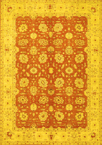 Oriental Yellow Traditional Rug, tr1423yw