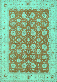 Oriental Turquoise Traditional Rug, tr1423turq