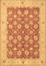 Machine Washable Oriental Brown Traditional Rug, wshtr1423brn