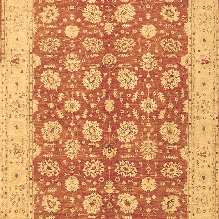 Machine Washable Oriental Brown Traditional Rug, wshtr1423brn