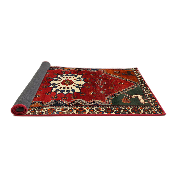Sideview of Traditional Red Persian Rug, tr1424