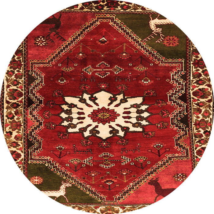 Machine Washable Persian Orange Traditional Area Rugs, wshtr1424org