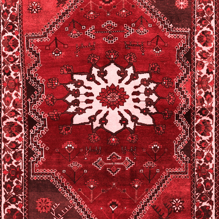 Machine Washable Persian Red Traditional Rug, wshtr1424red