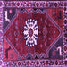 Square Machine Washable Persian Purple Traditional Area Rugs, wshtr1424pur