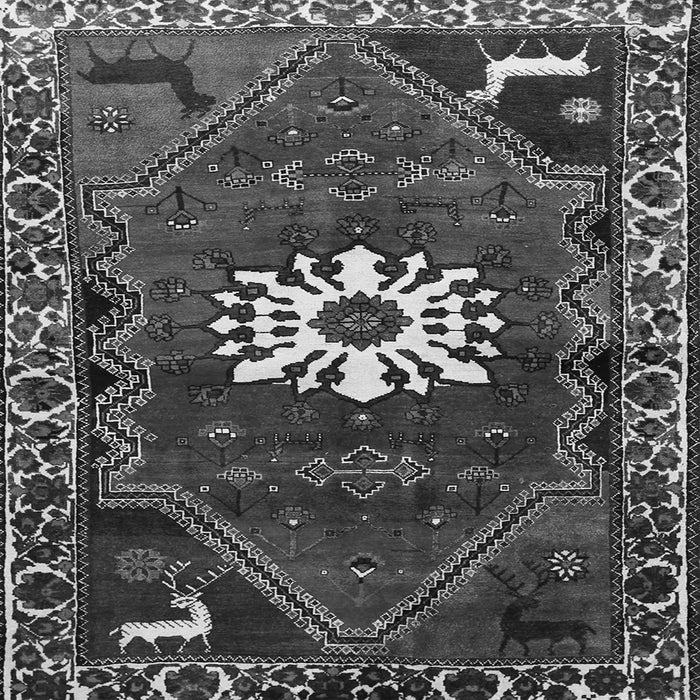 Serging Thickness of Persian Gray Traditional Rug, tr1424gry