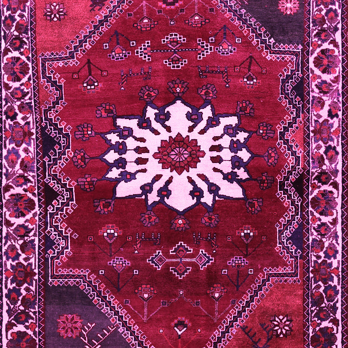 Machine Washable Persian Pink Traditional Rug, wshtr1424pnk