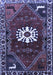 Machine Washable Persian Blue Traditional Rug, wshtr1424blu