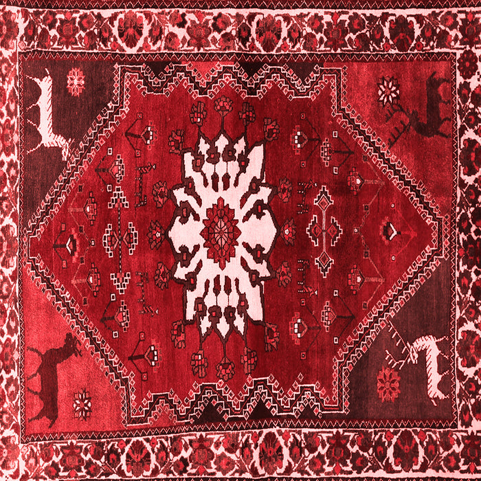 Machine Washable Persian Red Traditional Rug, wshtr1424red
