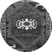 Square Persian Gray Traditional Rug, tr1424gry