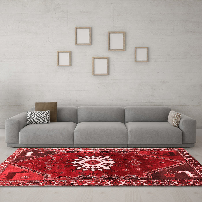 Traditional Red Washable Rugs