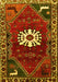 Machine Washable Persian Yellow Traditional Rug, wshtr1424yw