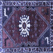 Square Persian Blue Traditional Rug, tr1424blu