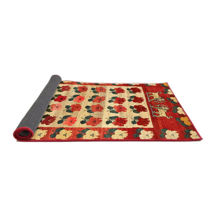 Sideview of Traditional Red Persian Rug, tr1425