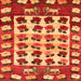 Serging Thickness of Persian Orange Traditional Rug, tr1425org