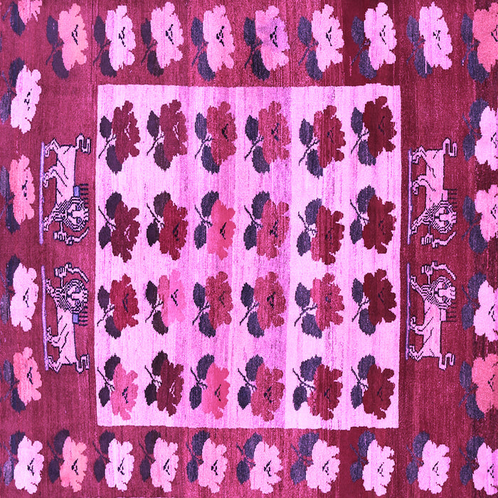 Square Persian Purple Traditional Rug, tr1425pur