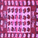 Square Persian Purple Traditional Rug, tr1425pur
