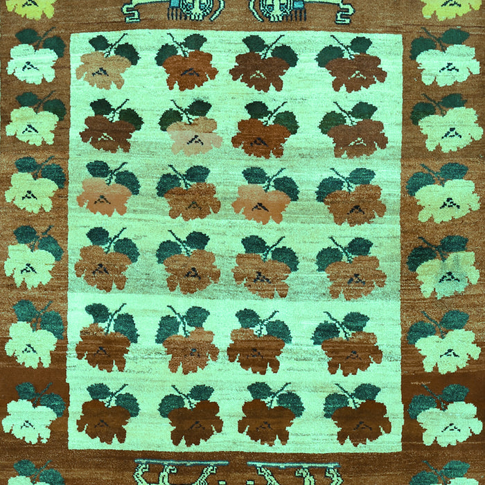 Machine Washable Persian Turquoise Traditional Area Rugs, wshtr1425turq