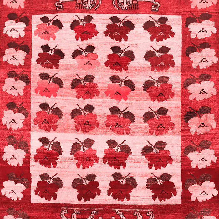 Machine Washable Persian Red Traditional Rug, wshtr1425red