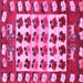 Square Persian Pink Traditional Rug, tr1425pnk