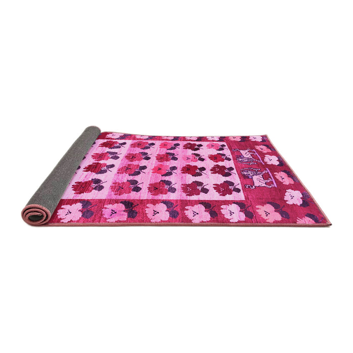 Sideview of Persian Pink Traditional Rug, tr1425pnk