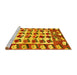 Sideview of Machine Washable Persian Yellow Traditional Rug, wshtr1425yw