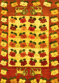 Persian Yellow Traditional Rug, tr1425yw