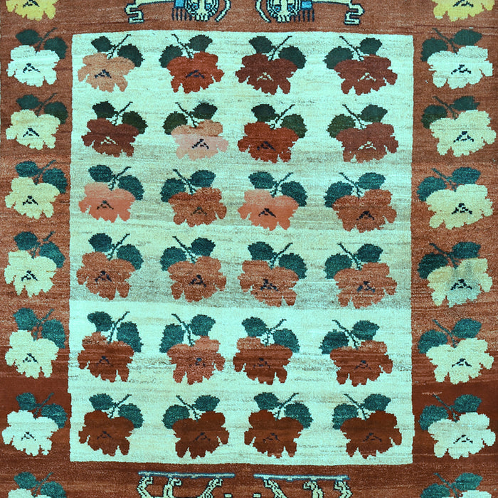 Machine Washable Persian Light Blue Traditional Rug, wshtr1425lblu