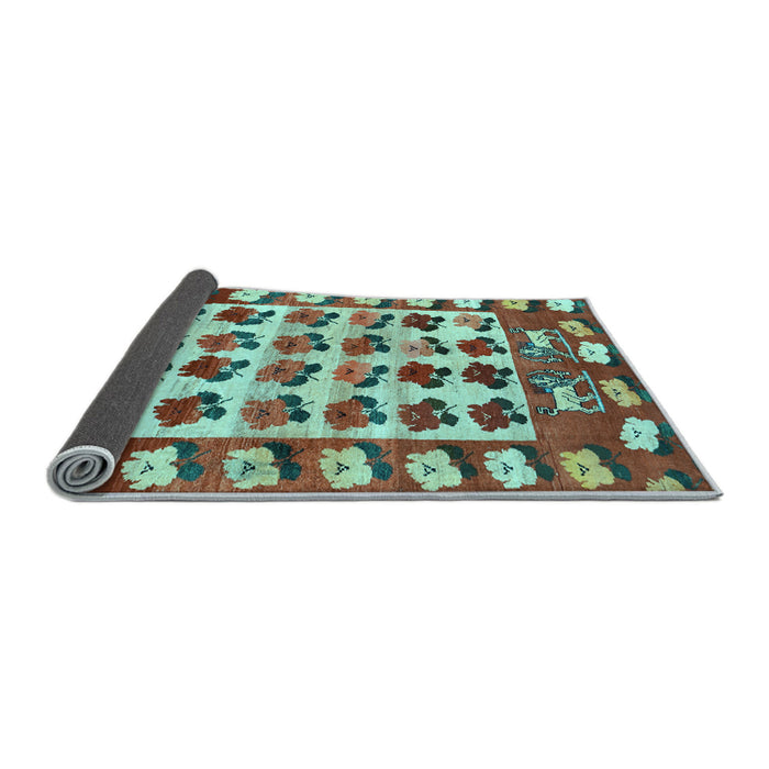 Sideview of Persian Light Blue Traditional Rug, tr1425lblu