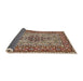 Sideview of Traditional Light French Beige Brown Persian Rug, tr1426