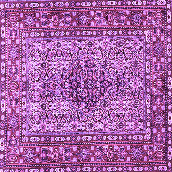 Square Machine Washable Persian Purple Traditional Area Rugs, wshtr1426pur
