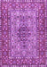 Machine Washable Persian Purple Traditional Area Rugs, wshtr1426pur