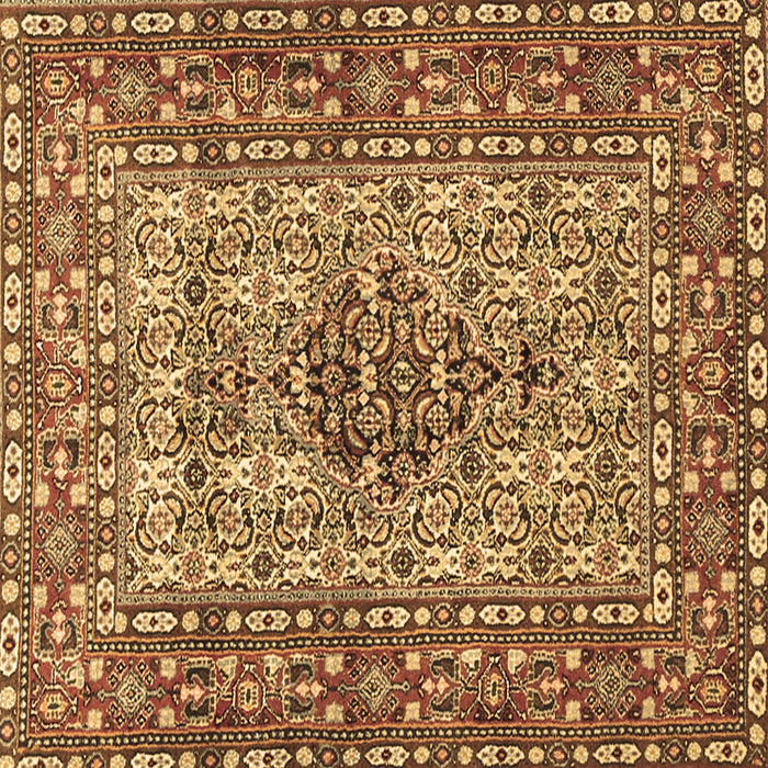 Square Persian Brown Traditional Rug, tr1426brn
