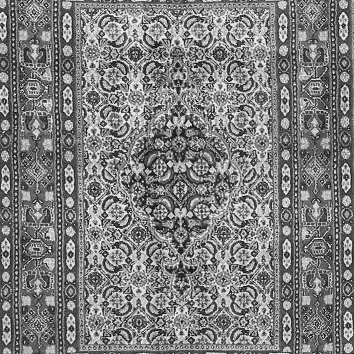 Serging Thickness of Machine Washable Persian Gray Traditional Rug, wshtr1426gry