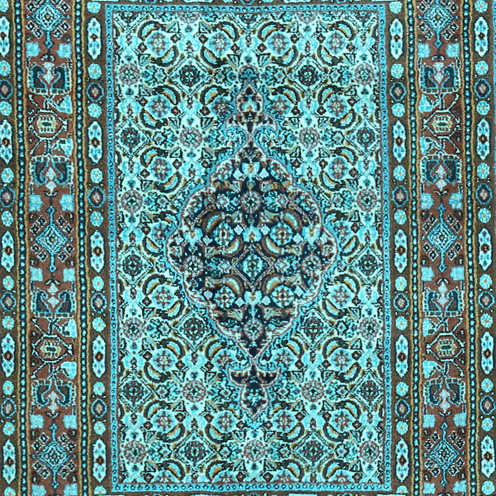 Machine Washable Persian Light Blue Traditional Rug, wshtr1426lblu