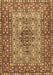 Machine Washable Persian Brown Traditional Rug, wshtr1426brn