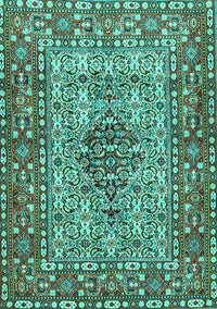 Persian Turquoise Traditional Rug, tr1426turq