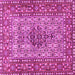 Square Persian Pink Traditional Rug, tr1426pnk