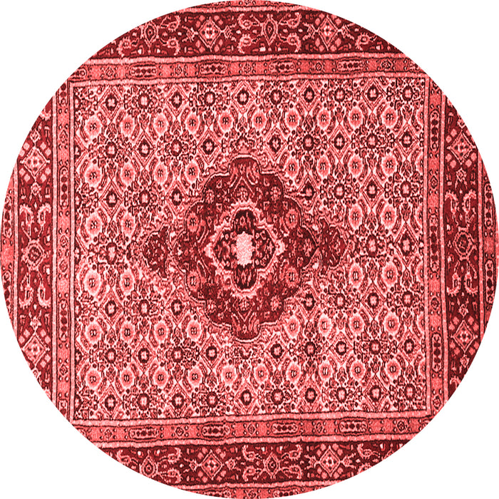 Medallion Red Traditional Rug, tr1427red