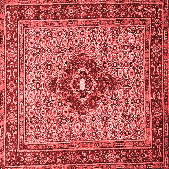Medallion Red Traditional Rug, tr1427red