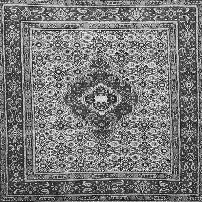 Round Machine Washable Medallion Gray Traditional Rug, wshtr1427gry