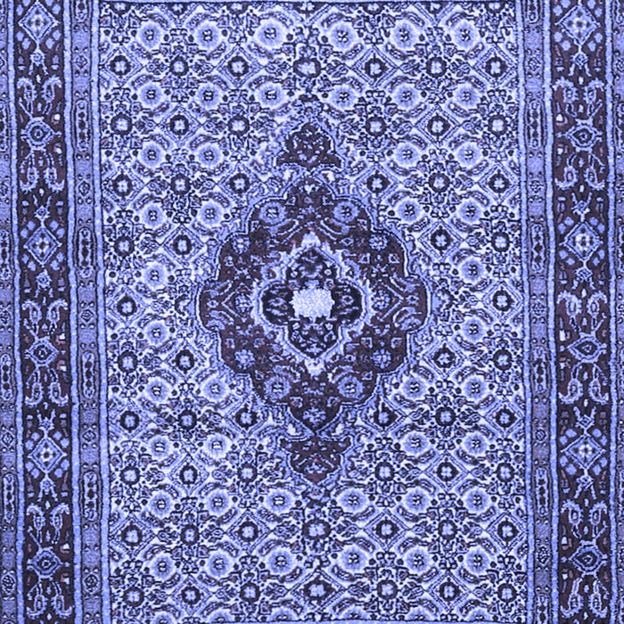 Medallion Blue Traditional Rug, tr1427blu
